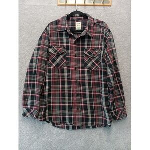 Dickies Y2K Plaid Flannel Shirt XL EG 46–48 Red Black Vintage